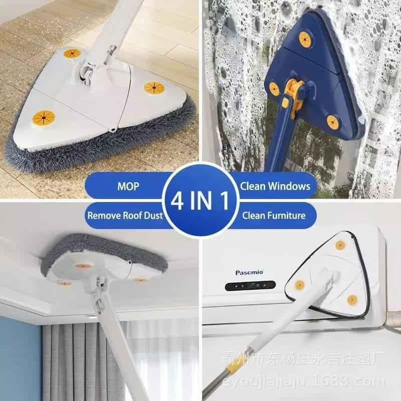 360-Degree Rotating Mop with Extendable Handle for Efficient Cleaning
