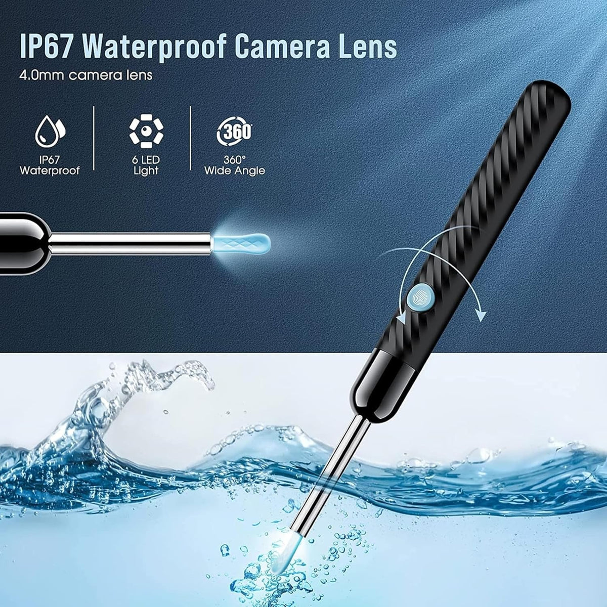 Rechargeable Smart Wireless Ear Camera Kit – Visual Ear Wax Removal Tool