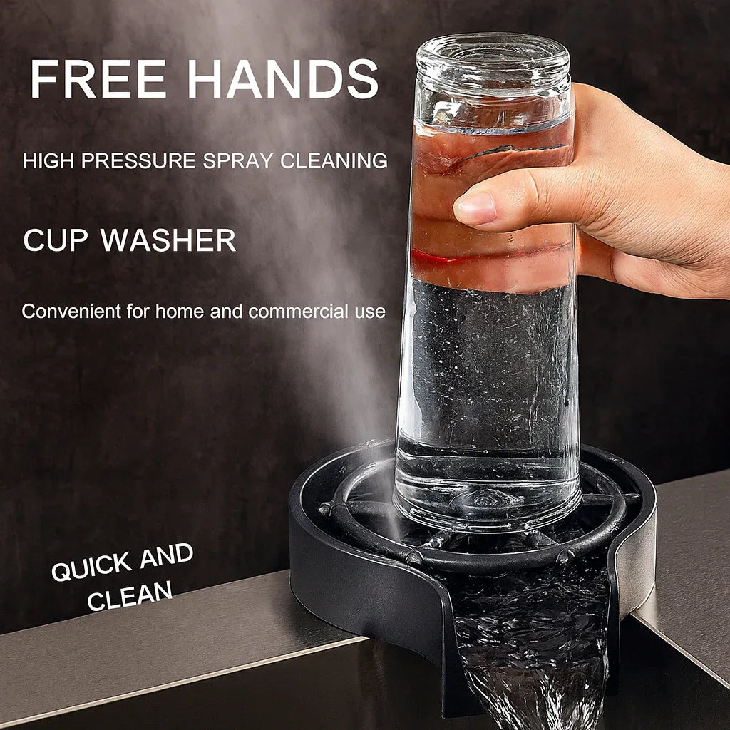 Glass Rinser & Automatic Cup Washer – High-Pressure for Kitchen Sink