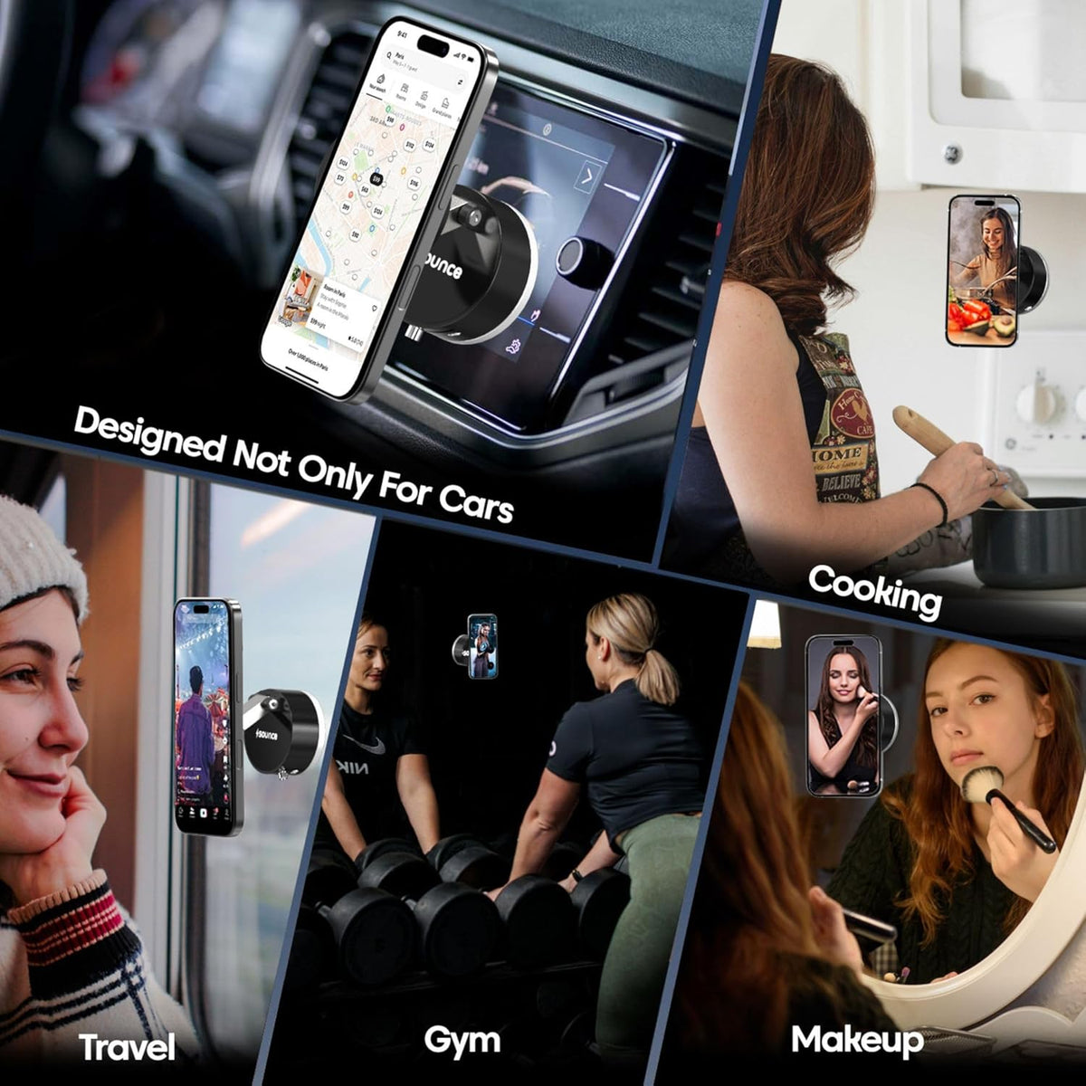 Magnetic Suction Cup Phone Stand
